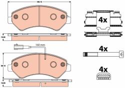 TRW Sada brzdových platničiek kotúčovej brzdy TRW GDB2072 (GDB2072)