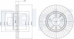 DELPHI Tarcza Ham. Peugeot 407 (bg3835c)