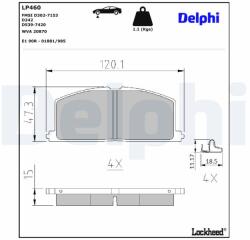 DELPHI Klocki Ham. Przod (lp460)