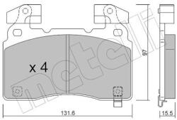 METELLI Sada brzdových platničiek kotúčovej brzdy METELLI 22-1179-0 (22-1179-0)