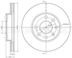 METELLI Brzdový kotúč METELLI 23-0569C (23-0569C)