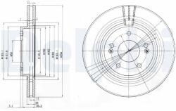DELPHI Tarcza Ham. Hyundai Santa Fe (bg3860)