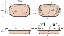 TRW Sada brzdových platničiek kotúčovej brzdy TRW GDB2002 (GDB2002)