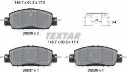 TEXTAR Sada brzdových platničiek kotúčovej brzdy TEXTAR 2653601 (2653601)