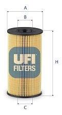 UFI Olejový filter UFI 25.267. 00 (25.267.00)