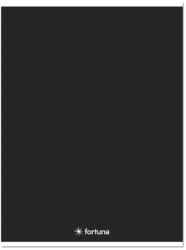 Fortuna Füzet kockás FORTUNA Monocolor A/5 32 lapos 27-32 fekete (01.08666) - papir-bolt