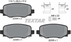 TEXTAR Sada brzdových platničiek kotúčovej brzdy TEXTAR 2230401 (2230401)