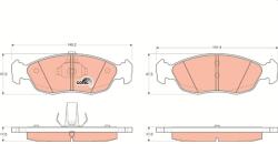 TRW Sada brzdových platničiek kotúčovej brzdy TRW GDB1322 (GDB1322)