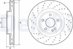 DELPHI Brzdový kotúč DELPHI BG4658C (BG4658C)