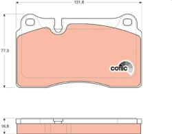 TRW Sada brzdových platničiek kotúčovej brzdy TRW GDB1670 (GDB1670)