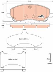 TRW Sada brzdových platničiek kotúčovej brzdy TRW GDB4142 (GDB4142)
