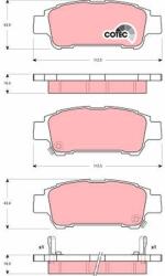 TRW Sada brzdových platničiek kotúčovej brzdy TRW GDB3249 (GDB3249)