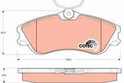 TRW Sada brzdových platničiek kotúčovej brzdy TRW GDB1295 (GDB1295)