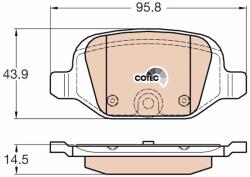 TRW Sada brzdových platničiek kotúčovej brzdy TRW GDB1981 (GDB1981)