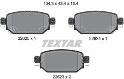 TEXTAR Sada brzdových platničiek kotúčovej brzdy TEXTAR 2262301 (2262301)