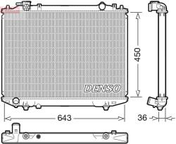 DENSO Chladič motora DENSO DRM44047 (DRM44047)