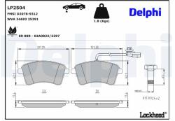 DELPHI Klocki Ham. Przod Renault Kangoo 09- (lp2504)