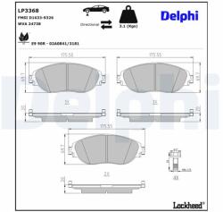 DELPHI Klocki Ham. Vw Arteon 17- (lp3368)