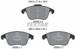 TEXTAR Sada brzdových platničiek kotúčovej brzdy TEXTAR 2433205 (2433205)