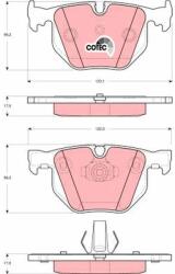 TRW Sada brzdových platničiek kotúčovej brzdy TRW GDB1499 (GDB1499)