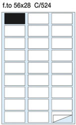 Pátria Egyéb Etikett címke Pátria 56x28 mm szegéllyel (SM1524)