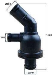 MAHLE Termostat chladenia MAHLE TH 55 87 (TH 55 87)