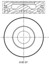 MAHLE Piest MAHLE 016 07 00 (016 07 00)