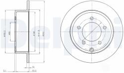 DELPHI Tarcza Ham. Dodge Caliber (bg4179)