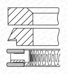 Goetze Engine Sada piestnych krúżkov GOETZE ENGINE 08-780300-00 (08-780300-00)