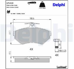 DELPHI Klocki Ham. Audi A4 (lp1410)