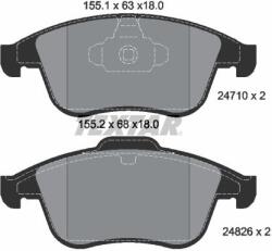 TEXTAR Sada brzdových platničiek kotúčovej brzdy TEXTAR 2471001 (2471001)