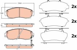 TRW Sada brzdových platničiek kotúčovej brzdy TRW GDB3581 (GDB3581)