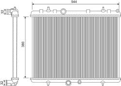 VALEO Chladič motora VALEO 734338 (734338)