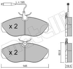METELLI Sada brzdových platničiek kotúčovej brzdy METELLI 22-0154-0 (22-0154-0)