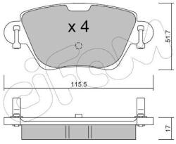 CIFAM Sada brzdových platničiek kotúčovej brzdy CIFAM 822-319-0 (822-319-0)
