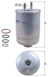 MAHLE Filtr Paliwa Renault (kl 485/16d)
