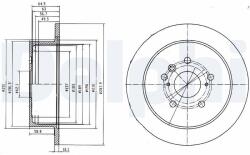 DELPHI Brzdový kotúč DELPHI BG4180 (BG4180)