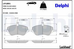 DELPHI Klocki Ham. Peugeot 407 (lp1891)