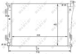 NRF Chladič motora NRF 59092 (59092)