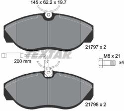 TEXTAR Sada brzdových platničiek kotúčovej brzdy TEXTAR 2179701 (2179701)