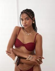 Miss Selfridge Bordó bikini felső B03 flh XL