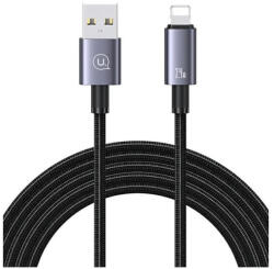 USAMS USB to Lightning kábel 2.4A, 2m Fast Charging steel/tarnish SJ669USB01 (US-SJ669) (SJ669USB01)