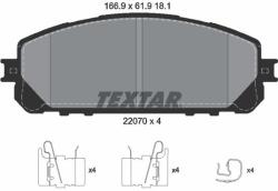 TEXTAR Sada brzdových platničiek kotúčovej brzdy TEXTAR 2207001 (2207001)