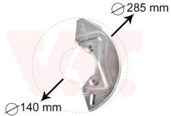 VAN WEZEL Ochranný plech proti rozstreku, Brzdový kotúč VAN WEZEL 5826371 (5826371)