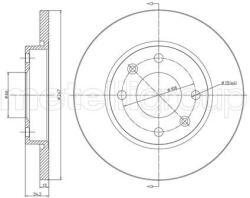 METELLI Brzdový kotúč METELLI 23-0486C (23-0486C)