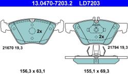 ATE Sada brzdových platničiek kotúčovej brzdy ATE 13.0470-7203.2 (13.0470-7203.2)