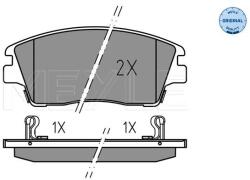 MEYLE Sada brzdových platničiek kotúčovej brzdy MEYLE 025 223 2917 (025 223 2917)