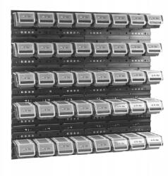 Botle Szerszámos műhelytábla falra 80 x 80 cm 40 küvetta fedéllel (5904865725670)