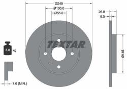 TEXTAR Brzdový kotúč TEXTAR 92352203 (92352203)