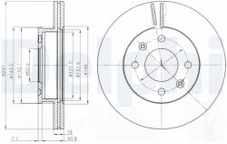 DELPHI Brzdový kotúč DELPHI BG4009 (BG4009)